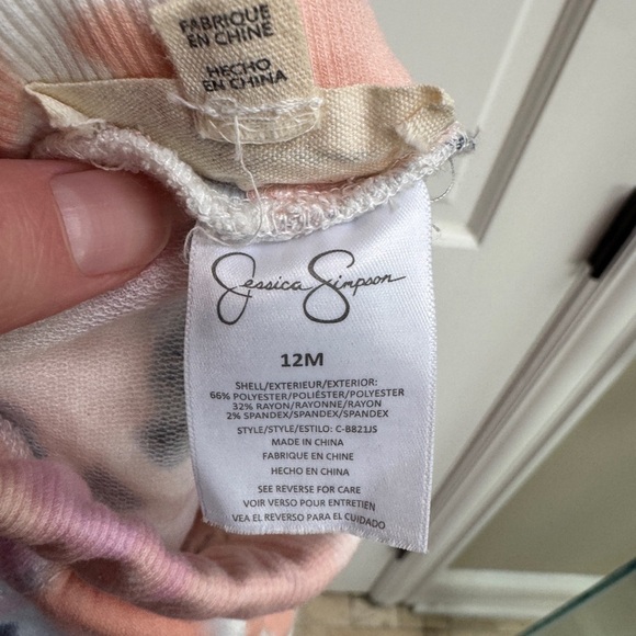 Jessica Simpson 12M Girls Tie Dye Soft Shorts with Pockets - Picture 6 of 6